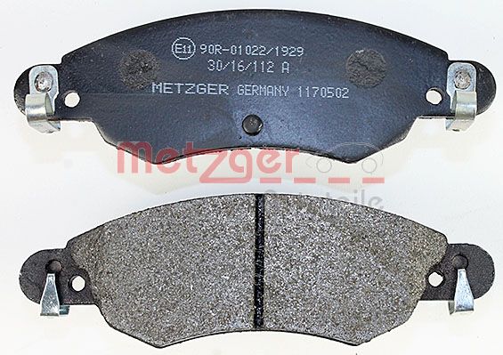 METZGER 1170502 Bremsbelagsatz, Scheibenbremse